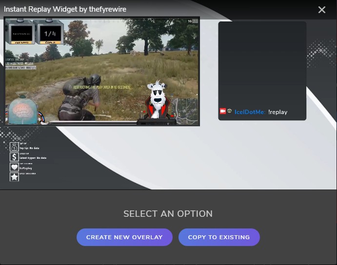 Twitchのチャット欄に Replayと打つだけで簡単に配信画面にリプレイを表示する方法 Streamelements