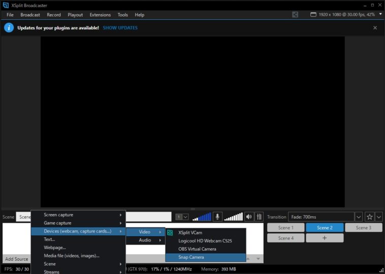 Xsplitへの適用